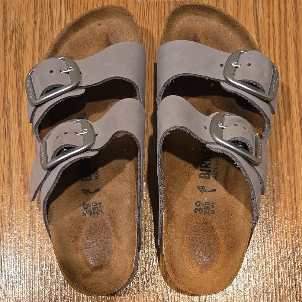Birkenstock Gray Sandals with Buckles